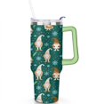 thumbnail image 2 of Cute Cartoon Santa Claus and Snowflakes 40 Oz Tumbler with Handle Lid and Straw Stainless Steel Double Walled Vacuum Insulated Cup Merry Christmas Gifts Tumbler for Women Men Friends Outdoor Indoor, 2 of 6