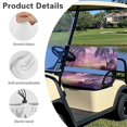 thumbnail image 6 of Uorisanigo Golf Cart Seat Covers Durable Golf Cart Seat Cushion Pad Anti-Scratch Golf Cart Seat Protector Summer Beach Sunset Palm Tree Universal Fit All EZGO, Yamaha, Icon and More 2-Seat, 6 of 7