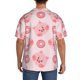 thumbnail image 3 of Fotbe Pigs Head And Donuts Camisa Estampada de Manga Corta para Hombre, Casual de Verano, Estilo Playero, Sin Arrugas-4X-Large, 3 of 5