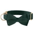 thumbnail image 1 of HLONK Durable Polyamide Adjustable Velvet Dog Collar - with Bowtie and Metal Buckle - Cute Solid Pattern for Small  Medium  and Large Dogs  Ideal Gift for Puppies, 1 of 7