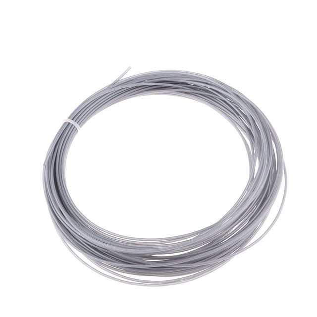 12 m de altura, elástico y duradero, raqueta de tenis, raqueta, hilo de hilo, gris Sunnimix Línea de raqueta de raqueta de tenis