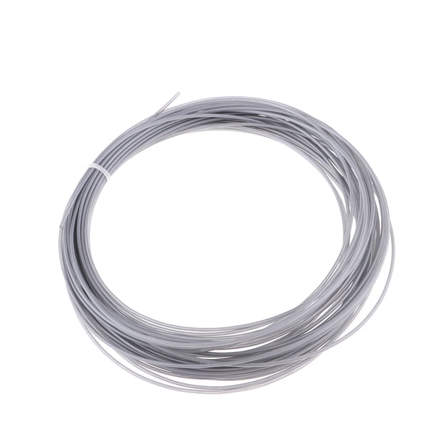 12 m de altura, elástico y duradero, raqueta de tenis, raqueta, hilo de hilo, gris Sunnimix Línea de raqueta de raqueta de tenis