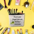 thumbnail image 4 of Zuo Bao Inspirational Turtle Gift Don’t Ever Forget You are Turtley Awesome Makeup Bags Graduation Birthday Gift, 4 of 6