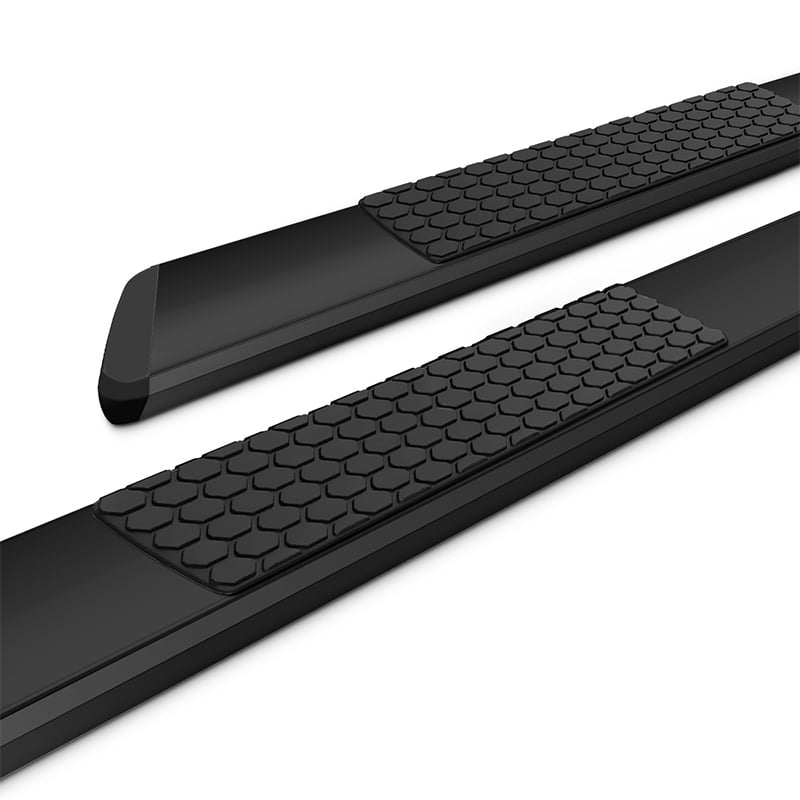 Ikon Motorsports 5in Running Boards for 2019-2025 Ram 1500 Crew Cab OE Black Side Step Nerf Bars