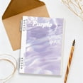 thumbnail image 6 of A5 Water Ripple Gradient Spiral Notebook, 5.51*7.99 Inch Aesthetic Pastel Journal, 120 Pages Lined Writing Notebook for Note Taking, Journaling, Daily Planning & Desk Organization, Light Violet, 6 of 7