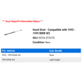 thumbnail image 2 of Hood Strut - Compatible with 1995 - 1999 BMW M3 1996 1997 1998, 2 of 2