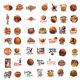 thumbnail image 3 of Stickers de baloncesto TNIXNCK, 100 piezas, impermeables, 3 of 8