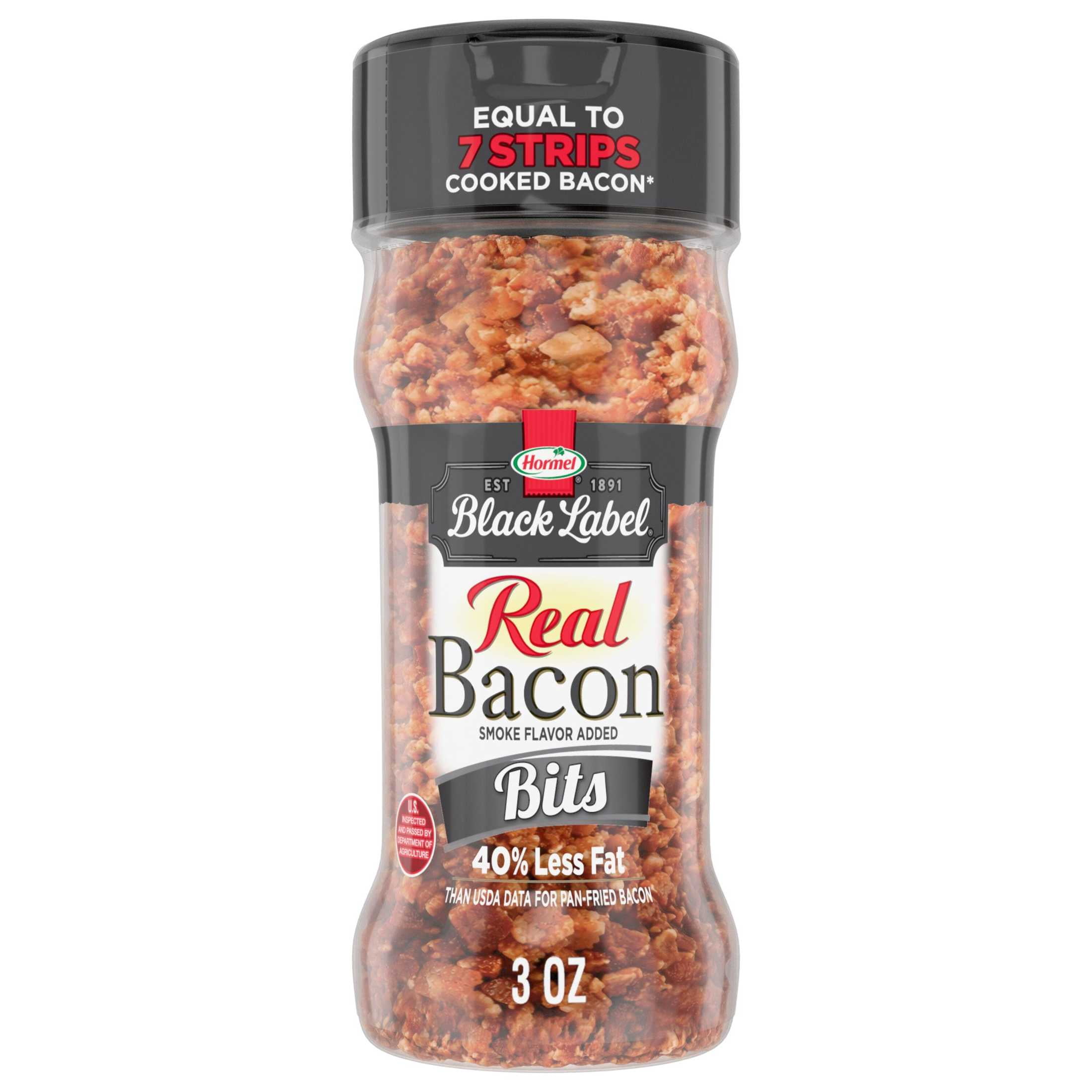 (12 pack) HORMEL Real Bacon Bits Topping, Salad Topping, Shelf-Stable, 3 oz Plastic Jar