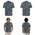 thumbnail image 2 of Whosucclay Pineapple Hibiscus Palm Tree Boat Print Matching Hawaiian Holiday Outfit Set Men Button T-Shirts and Women Sleeveless Sundresses Dress 2026 Spring Long Midi Dress Travel Outfit, S, 2 of 7