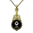 thumbnail image 1 of Collier de Traitement des Déchets Secs Guitare Antique Pendentif Musique, 1 of 3