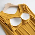 thumbnail image 5 of STETMN Women's Square Neck Basic Tops Loose Soft Long Sleeve Shirt Built in Bra Fall Layer T-Shirt, 5 of 7