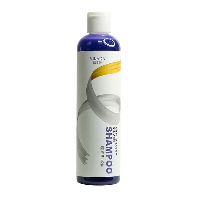 Champú morado con sulfatos para cabello rubio, plateado y platino. Neutraliza los tonos amarillos y cobrizos.
