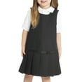 thumbnail image 4 of Real School Toddler Girls School Uniform Drop Waist Jumper Dress with Ribbon, 4 of 4