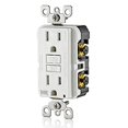 thumbnail image 5 of Leviton Gfwt1-W Réceptacle Duplex Résistant aux Intempéries avec Led Nema Blanc 5-15R 125 Volts 15 Ampères, 5 of 5