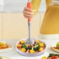 thumbnail image 1 of Elodie Meat Chopper Durability Portable Ergonomic Handle Kitchen Gadget Meat Masher 7cmx7cmx29cm, 1 of 8