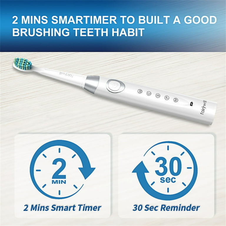 Electric Toothbrush Rechargeable Sonic Toothbrushes for Adults with 5 –  EveryMarket