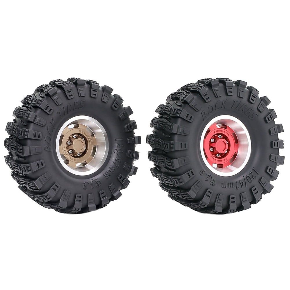 Wheel Rims for Car Toy Remote Control Crawler Car Metal Accessories for Toy Car Collectors Beadlock Wheel Rims