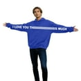 thumbnail image 5 of I Love You This Much Couples Hoodies Matching Outfits for Couples Cute Graphic Funny Oversized Pullover Drop Shoulder Sweatshirts with Pocket, 5 of 8