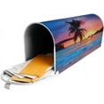 thumbnail image 6 of Sunrise Tropical Palm Tree Mailbox Cover Mailbox Wraps, Waterproof Mailbox Covers Magnetic Post Box Cover Large Size 25.5"(L) x 21"(W) Garden Yard Outside Farmhouse Home Decor, 6 of 6