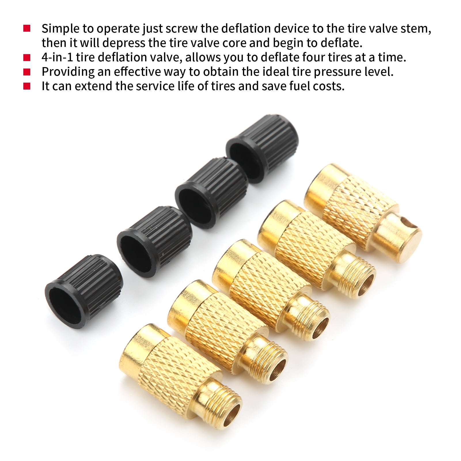5 x 2-Way Tyre Valve PIN Remover Easy To Use Portable Tool Tire Motorcycle Car