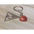 thumbnail image 2 of Carnelian Natural Healing Stone Keychain For Protection, 2 of 6