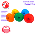 thumbnail image 2 of 2933 Pk5 Colored Wooden Knobs Foot Talon Craft Part Bird Toys, 2 of 7