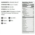 thumbnail image 5 of Organic Millet Flour, 2 Pounds — Non-GMO, Kosher, Raw, Vegan — by Food to Live, 5 of 7