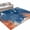 Blue, variant on Area Rugs 5'x7', Orange Navy Blue Coral Carpet Runner Indoor Outdoor Rugs Home Decor Aesthetic, Summer Beach Coastal Rustic Non Slip Mats Washable Accent Rug for Living Room Bedroom