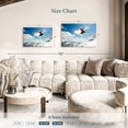 thumbnail image 4 of Elephant Stock Skier In The Air Wall Art - Horizontal Canvas Wall Art - Living Room Wall Decor - Sports Canvas - Teal And Gray Decor - 30" x 20", 4 of 8