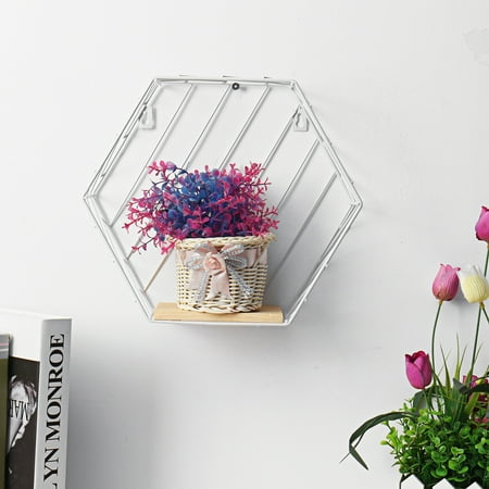 Metal Shelf Rack Storage Display Wall Unit Retro Wood Industrial Style Hexagon Mounted Hanging Shelves Basket For Home Living Room Bedroom Bathroom Kitchen Decor Canada - Hanging Wall Shelf With Baskets Metal Shelf Rack Storage Display Wall Unit Retro Wood Industrial Style Hexagon Mounted Hanging Shelves Basket For Home Living Room Bedroom Bathroom Kitchen Decor Canada - Hanging Wall Shelf With Baskets