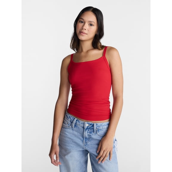 No Boundaries Ribbed Cami Top, Women's XXS-XXL
