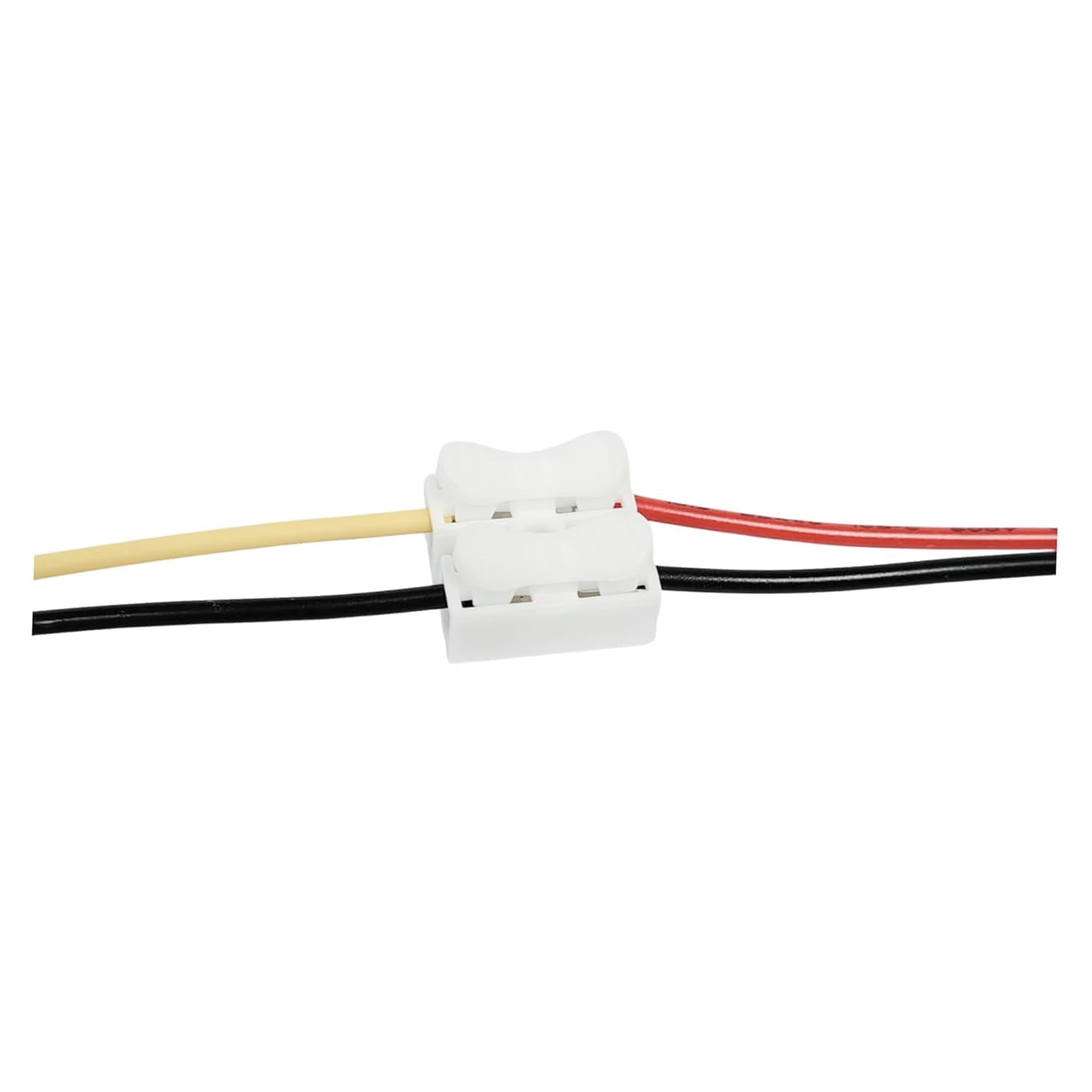CH2 Cable Connectors 2 Pins Electrical Push Type Shock Resistant Wire Connector Quick Splice Lock Wire Terminal 220V 10A, Wire Connector, Electrical Clamp Connectors, (Pack of 25)