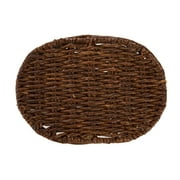 Homezone Brown Handwoven Maize Basket, Oval