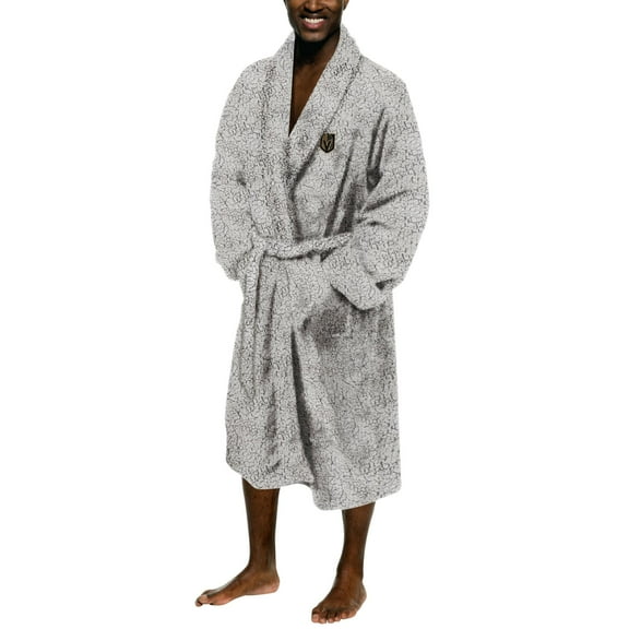 Men's The Northwest Group Gray Vegas Golden Knights Sherpa Bathrobe