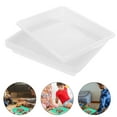 thumbnail image 3 of WEUVEB 6Pcs Stackable Puzzle Storage Container White for Toy Organization, 3 of 8