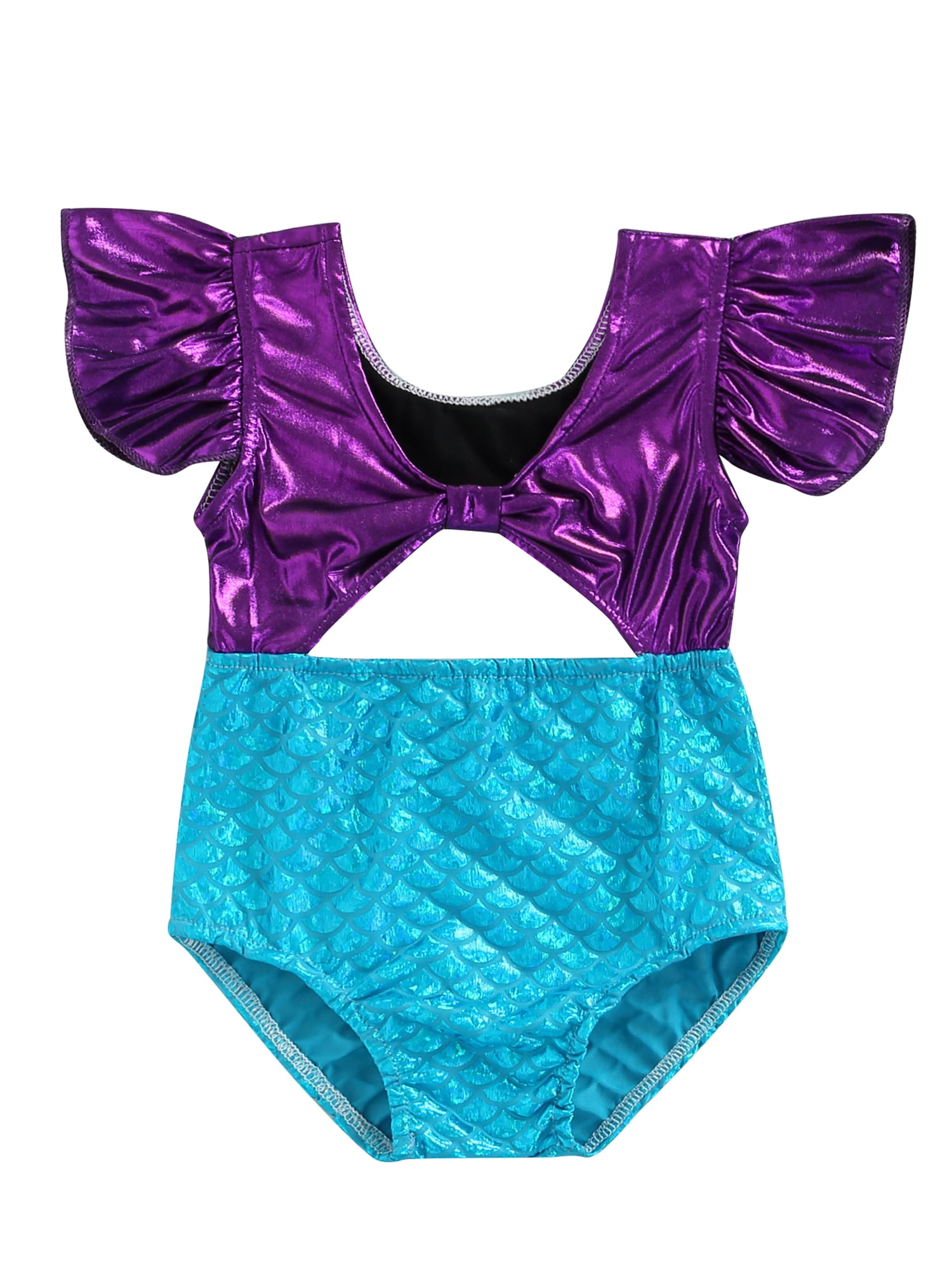 Kids Baby Girls 2 Piece Swimsuit Sleeveless Bathing Suits Cute Swimwear