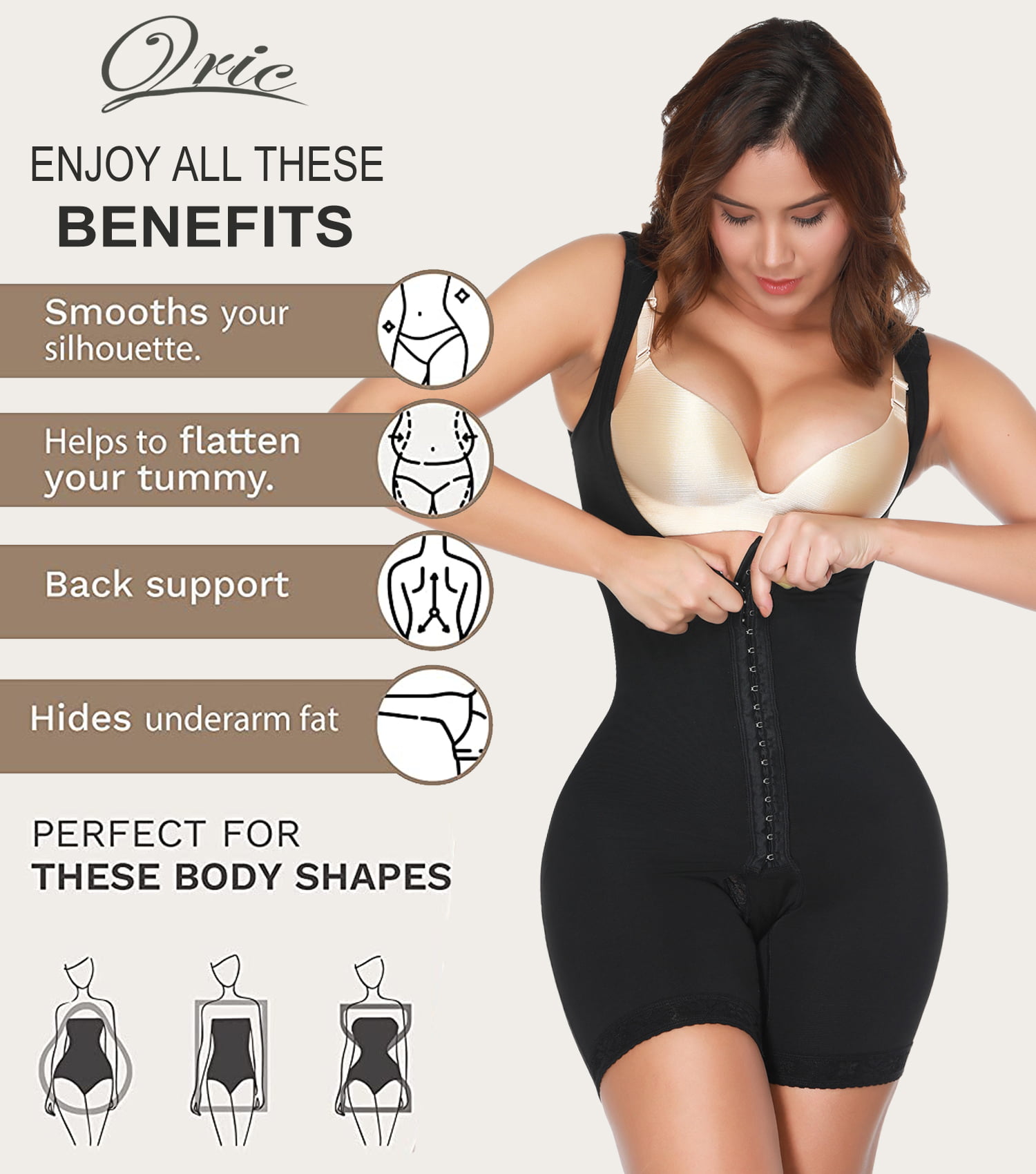 Premium Girdle for Women Fajas Colombianas Fresh and Light-Faja Para Mujer  Quema Grasa Womens High Cut Panty Shaper Seamless Shapewear Panty Abdominal  Fat 