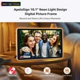 thumbnail image 5 of Apolosign 10.1" Neon Light Digital Picture Frame, HD WiFi Smart Photo Frame with AI Color-Changing LED Strip, Quick Share via Frameo App, Gift for Family & Friends, 5 of 10
