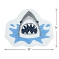 thumbnail image 6 of Your Zone Blue & Gray Shark Shaped 19 x 23 inch 100% Cotton Bath Rug, 6 of 7