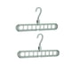 thumbnail image 1 of 2 Piezas Perchas Mágicas De Ranuras De 9 Agujeros Ropa De Armario Ahorro De Espacio Claro, 1 of 9