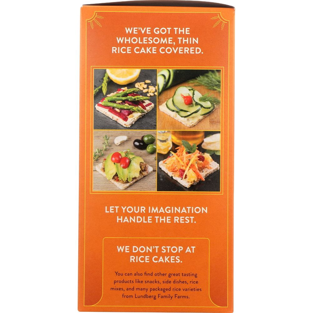Lundberg Family Farms Organic Thin Stackers Red Rice and Quinoa Rice Cake, 6 Ounce -- 6 per Case.
