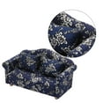 thumbnail image 3 of Mini Sofá de miniatura Hugo hecho amor asiento sillón decoración azul Set 1/12 casa de juguete, 3 of 9
