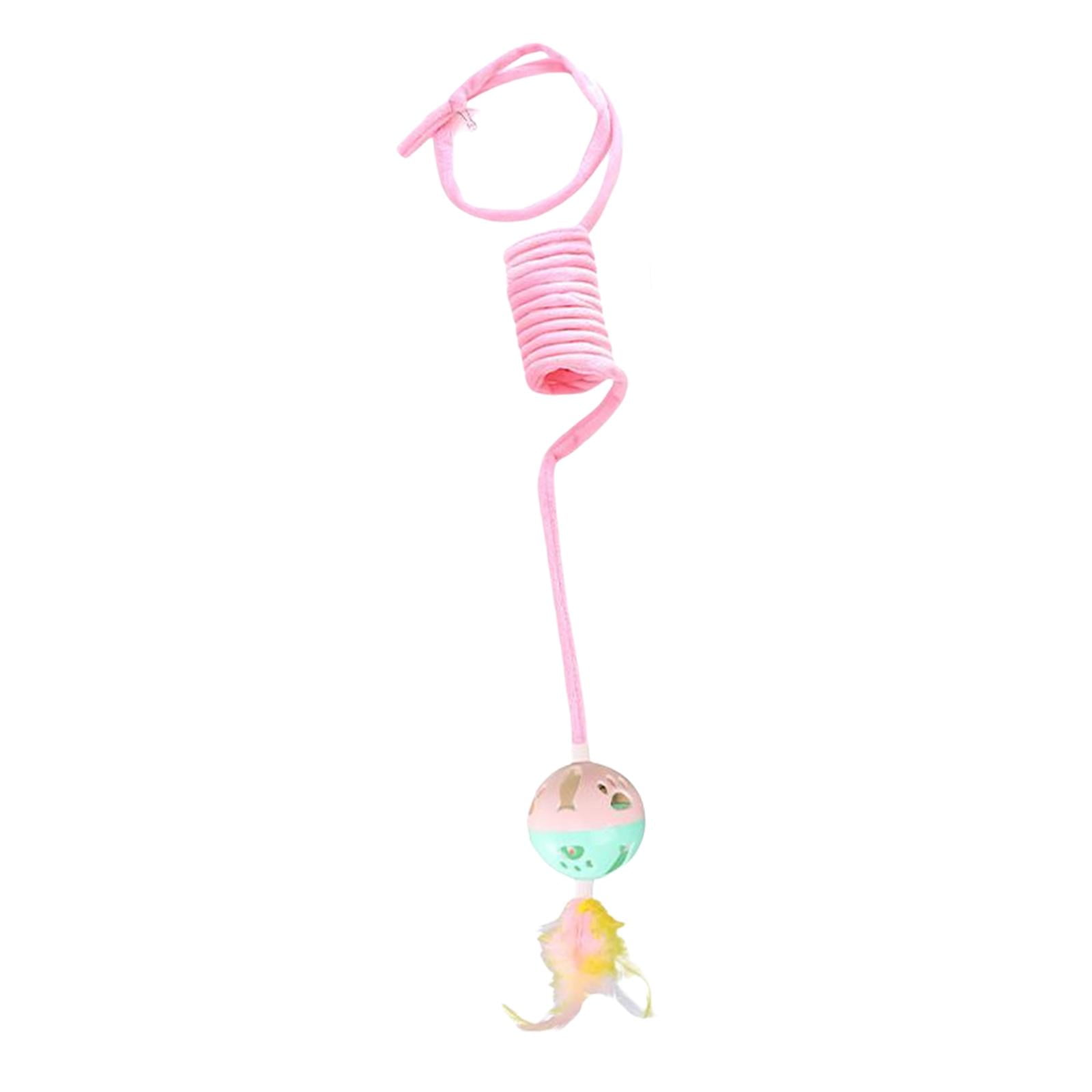 TOOYFUL 5x Cat Kitten Toy, Exercise Fuzzy Balls Indoor Elastic Rope Pet Supplies Cat Toy Flexible Rope Amusement Retractable
