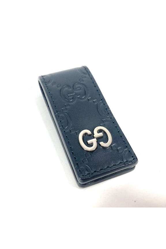 Pre-Owned GUCCI 522867 GG Guccissima Wallet Money Clip Shima Leather Men's Women's... (Good)