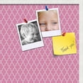 thumbnail image 2 of PinPix 36x24 Custom Cork Bulletin Board Quatrefoil Pink Poster Board Has a Fabric Style Canvas Finish, Framed in Quatrefoil Pink, by ArtToFrames (PinPix-283), 2 of 6