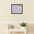 thumbnail image 3 of PinPix 18x15 Custom Cork Bulletin Board Argyle Lilac Poster Board Has a Fabric Style Canvas Finish, Framed in Argyle Lilac, by ArtToFrames (PinPix-639), 3 of 6