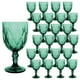thumbnail image 1 of Juego 24 Copas de Vidrio Cristal para Champaña Vino Agua  Color Verde, 1 of 3