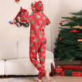 thumbnail image 5 of Onlypjs Matching Family Christmas Pajamas Set with Hood – Festive Red Christmas Tree Holiday Sleepwear for Women, Men, Couples, 5 of 6