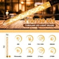 thumbnail image 3 of Paquete de 2 bombillas LED tubulares Grensk T300/T10, 4 W, 2700 K, E26, 3 of 8