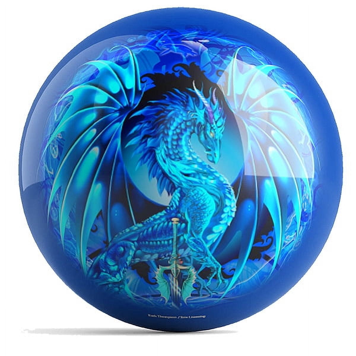 Designer Ruth Thompson Seablade 15lb Undrilled Bowling Ball